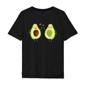 Мужская футболка хлопок Oversize с принтом Авокадо. в Курске, 100% хлопок | свободный крой, круглый ворот, “спинка” длиннее передней части | авокадо | веган | еда блогеров | любовь | мемы | минимализм | прикольные картинки | прикольные надписи | растение | смешное авокадо | фрукт