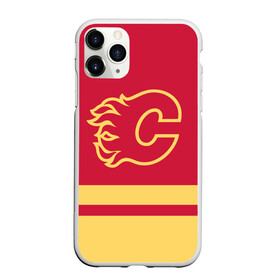 Чехол для iPhone 11 Pro матовый с принтом Калгари Флэймз в Курске, Силикон |  | calgary | calgary flames | flames | hockey | nhl | usa | калгари | калгари флэймз | нхл | спорт | сша | флэймз | хоккей | шайба