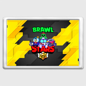 Магнит 45*70 с принтом BRAWL STARS | 2020 в Курске, Пластик | Размер: 78*52 мм; Размер печати: 70*45 | 8 | 8bit | bit | brawl | brawlstars | crow | leon | leonskin | max | mr p | sally | virus | бит | бравл | звезды | игра | космо | леон | макс | мультик | пламя | робот | старc | старз