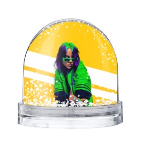 Снежный шар с принтом Green Eilish в Курске, Пластик | Изображение внутри шара печатается на глянцевой фотобумаге с двух сторон | bad guy | billie eilish | music | ocean eyes | pop | билли айлиш | билли эйлиш | девушка | музыка