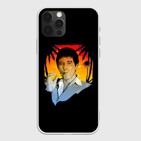 Чехол для iPhone 12 Pro Max с принтом Тони Монтана в Курске, Силикон |  | criminal | gangster | mafia | tony montana | актер | аль пачино | банда | бандит | гангстер | кино | костюм | крестный отец | криминал | лицо со шрамом | мафия | пальмы | парню | прикольная | природа | тони монтана