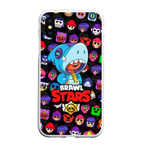 Чехол для iPhone XS Max матовый с принтом BRAWL STARS LEON SHARK в Курске, Силикон | Область печати: задняя сторона чехла, без боковых панелей | 8 bit | 8 бит | bibi | brawl stars | crow | el brown | leon | leon shark | max | mr.p | sally leon | shark | stars | virus | werewolf | акула | биби | вирус | ворон | леон | оборотень | пингвин