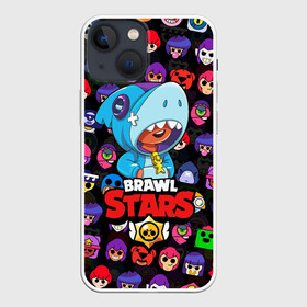 Чехол для iPhone 13 mini с принтом BRAWL STARS LEON SHARK в Курске,  |  | 8 bit | 8 бит | bibi | brawl stars | crow | el brown | leon | leon shark | max | mr.p | sally leon | shark | stars | virus | werewolf | акула | биби | вирус | ворон | леон | оборотень | пингвин