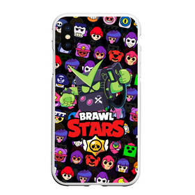 Чехол для iPhone XS Max матовый с принтом BRAWL STARS VIRUS 8-BIT в Курске, Силикон | Область печати: задняя сторона чехла, без боковых панелей | 8 bit | 8 бит | bibi | brawl stars | crow | el brown | leon | leon shark | max | mr.p | sally leon | shark | stars | virus | werewolf | акула | биби | вирус | ворон | леон | оборотень | пингвин