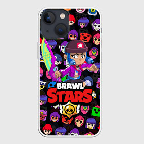 Чехол для iPhone 13 mini с принтом BRAWL STARS BIBI в Курске,  |  | 8 bit | 8 бит | bibi | brawl stars | crow | el brown | leon | leon shark | max | mr.p | sally leon | shark | stars | virus | werewolf | акула | биби | вирус | ворон | леон | оборотень | пингвин