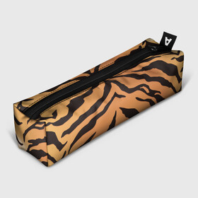 Пенал 3D с принтом Тигриный камуфляж в Курске, 100% полиэстер | плотная ткань, застежка на молнии | камуфляж | кошка | кошки | окрас | природа | текстура | тигр | тигра | тигры