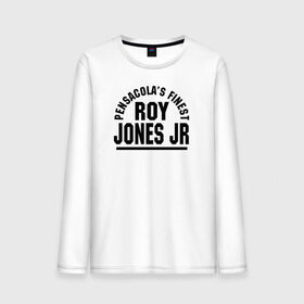 Мужской лонгслив хлопок с принтом Roy Jones Jr. в Курске, 100% хлопок |  | captain hook | roy jones | roy levesta jones | бокс | капитан хук | рой джонс