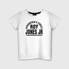 Детская футболка хлопок с принтом Roy Jones Jr. в Курске, 100% хлопок | круглый вырез горловины, полуприлегающий силуэт, длина до линии бедер | captain hook | roy jones | roy levesta jones | бокс | капитан хук | рой джонс