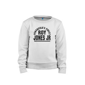 Детский свитшот хлопок с принтом Roy Jones Jr. в Курске, 100% хлопок | круглый вырез горловины, эластичные манжеты, пояс и воротник | captain hook | roy jones | roy levesta jones | бокс | капитан хук | рой джонс
