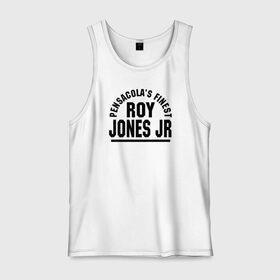 Мужская майка хлопок с принтом Roy Jones Jr. в Курске, 100% хлопок |  | captain hook | roy jones | roy levesta jones | бокс | капитан хук | рой джонс