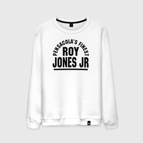 Мужской свитшот хлопок с принтом Roy Jones Jr. в Курске, 100% хлопок |  | captain hook | roy jones | roy levesta jones | бокс | капитан хук | рой джонс