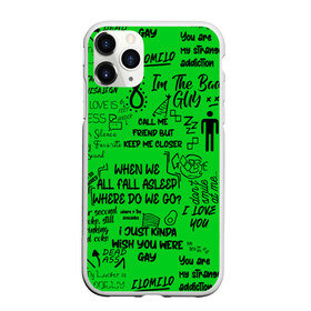 Чехол для iPhone 11 Pro Max матовый с принтом GREEN BILLIE EILISH в Курске, Силикон |  | bad guy | billie eilish | music | ocean eyes | pop | билли айлиш | билли эйлиш | девушка | музыка