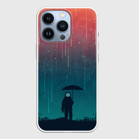 Чехол для iPhone 13 Pro с принтом Космический Дождь в Курске,  |  | night | rain | space | star | stars | астронавт | дождь | звезды | картинки | космический | космонавт | космос | ночь | прикольная | прикольные | темнота