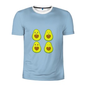 Мужская футболка 3D спортивная с принтом Авокадо в Курске, 100% полиэстер с улучшенными характеристиками | приталенный силуэт, круглая горловина, широкие плечи, сужается к линии бедра | авокадо | авокадо с сердечком | авокадо сердечко | авокадо сердце | авокадо эмоции | сердечко | четыре | четыре авокадо