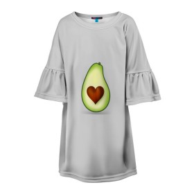 Детское платье 3D с принтом Авокадо сердечко в Курске, 100% полиэстер | прямой силуэт, чуть расширенный к низу. Круглая горловина, на рукавах — воланы | авокадо | авокадо с сердечком | авокадо сердечко | авокадо сердце | авокадо эмоции | сердечко | четыре | четыре авокадо