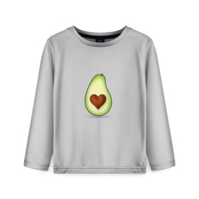 Детский лонгслив 3D с принтом Авокадо сердечко в Курске, 100% полиэстер | длинные рукава, круглый вырез горловины, полуприлегающий силуэт
 | Тематика изображения на принте: авокадо | авокадо с сердечком | авокадо сердечко | авокадо сердце | авокадо эмоции | сердечко | четыре | четыре авокадо