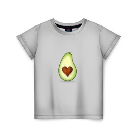 Детская футболка 3D с принтом Авокадо сердечко в Курске, 100% гипоаллергенный полиэфир | прямой крой, круглый вырез горловины, длина до линии бедер, чуть спущенное плечо, ткань немного тянется | авокадо | авокадо с сердечком | авокадо сердечко | авокадо сердце | авокадо эмоции | сердечко | четыре | четыре авокадо