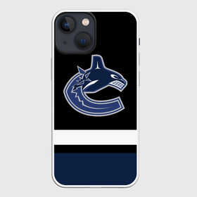 Чехол для iPhone 13 mini с принтом Vancouver Canucks в Курске,  |  | Тематика изображения на принте: canucks | hockey | nhl | usa | vancouver | vancouver canucks | ванкувер | ванкувер кэнакс | кэнакс | накс | нхл | спорт | сша | хоккей | шайба