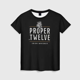 Женская футболка 3D с принтом Conor McGregor (Proper Twelve) в Курске, 100% полиэфир ( синтетическое хлопкоподобное полотно) | прямой крой, круглый вырез горловины, длина до линии бедер | conor | conor mcgregor | proper twelve | ufc | whiskey | виски | пропер твелв | юфс