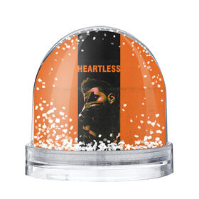 Снежный шар с принтом HEARTLESS в Курске, Пластик | Изображение внутри шара печатается на глянцевой фотобумаге с двух сторон | blinding lights | heartless | starboy | the weekend | уикенд