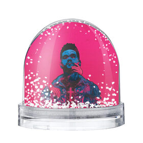 Снежный шар с принтом The Weeknd в Курске, Пластик | Изображение внутри шара печатается на глянцевой фотобумаге с двух сторон | blinding lights | heartless | starboy | the weekend | уикенд