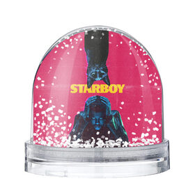Снежный шар с принтом STARBOY в Курске, Пластик | Изображение внутри шара печатается на глянцевой фотобумаге с двух сторон | blinding lights | heartless | starboy | the weekend | уикенд