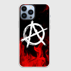 Чехол для iPhone 13 Pro Max с принтом АНАРХИЯ | ANARCHY RED FIRE в Курске,  |  | anarchy | riot | rock | анархия | бунт | знаки | музыка | панки | рок | символ