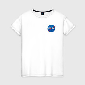 Женская футболка хлопок с принтом NASA в Курске, 100% хлопок | прямой крой, круглый вырез горловины, длина до линии бедер, слегка спущенное плечо | galaxy | maven | nasa | space | space company | star | астрономия | галактика | джемини | дискавери | звезды | космическая компания | космос | кьюриос | меркурий | наса | скайлэб | спейс шаттл | шаттл