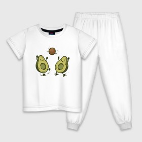 Детская пижама хлопок с принтом Авокадик в Курске, 100% хлопок |  брюки и футболка прямого кроя, без карманов, на брюках мягкая резинка на поясе и по низу штанин
 | avocado | vegan | vegetarian | авокадо | веган | вегетарианство