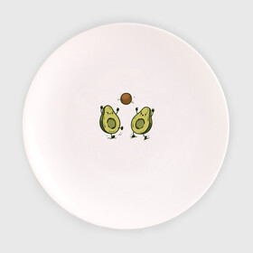 Тарелка с принтом Авокадик в Курске, фарфор | диаметр - 210 мм
диаметр для нанесения принта - 120 мм | avocado | vegan | vegetarian | авокадо | веган | вегетарианство