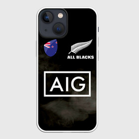 Чехол для iPhone 13 mini с принтом ALL BLACKS в Курске,  |  | all blacks | new zealandd | rugby | новая зеландия | олл блэкс | регби | хака