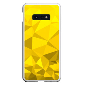 Чехол для Samsung S10E с принтом YELLOW ABSTRACT в Курске, Силикон | Область печати: задняя сторона чехла, без боковых панелей | abstract | abstraction | color | fractal | geometry | paitnt | polygon | polygonal | psy | абстракция | геометрия | краски | неоновые | полигоны | психоделика | фрактал