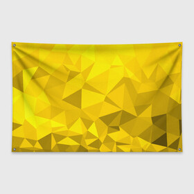 Флаг-баннер с принтом YELLOW ABSTRACT в Курске, 100% полиэстер | размер 67 х 109 см, плотность ткани — 95 г/м2; по краям флага есть четыре люверса для крепления | abstract | abstraction | color | fractal | geometry | paitnt | polygon | polygonal | psy | абстракция | геометрия | краски | неоновые | полигоны | психоделика | фрактал