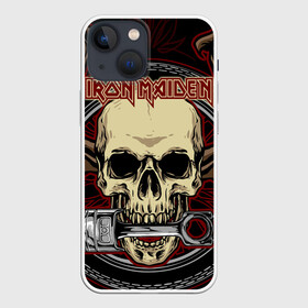 Чехол для iPhone 13 mini с принтом Iron Maiden в Курске,  |  | 80s | hardrock | heavy | iron | maiden | metal | pop | steve harris | the final frontier | uk | айрон | группа | железная дева | метал | мэйден | хеви