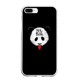Чехол для iPhone 7Plus/8 Plus матовый с принтом _Panda_ в Курске, Силикон | Область печати: задняя сторона чехла, без боковых панелей | color | have | hunter | panda | text | we | yes | австралия | арт | бе | высунула | глаза | голова | да | дикое | есть | животное | лбу | млекопитающее | на | надпись | нас | нос | охотник | панда | панды | показывает