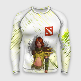 Мужской рашгард 3D с принтом Windranger в Курске,  |  | Тематика изображения на принте: dota | windranger | винра | дота 2 | дотер | игра | лучница