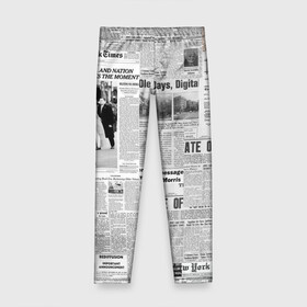 Детские леггинсы 3D с принтом Газета Newspaper в Курске, полиэстер 85%, спандекс 15% | эластичный пояс, зауженный крой | america | americans | chicago | new york times | newspaper | newspapers | tribune | wahintgon post | американские | газета | газетная | газеты | из газет | модная | модный | сша | трибьют