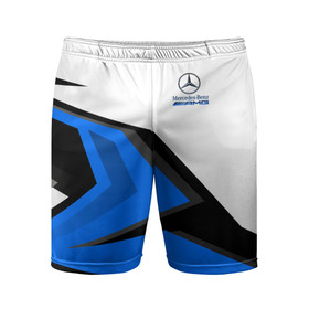 Мужские шорты спортивные с принтом Mercedes-AMG в Курске,  |  | amg | benz | cars | drive | mercedes | supercars | амг | бенц | гелендваген | гонки | мерин | мерс | мерседес | обзор | скорость | форма