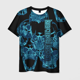 Мужская футболка 3D с принтом Iron Maiden в Курске, 100% полиэфир | прямой крой, круглый вырез горловины, длина до линии бедер | Тематика изображения на принте: 80s | hardrock | heavy | iron | maiden | metal | pop | steve harris | the final frontier | uk | айрон | группа | железная дева | метал | мэйден | хеви