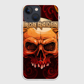 Чехол для iPhone 13 mini с принтом Iron Maiden в Курске,  |  | 80s | hardrock | heavy | iron | maiden | metal | pop | steve harris | the final frontier | uk | айрон | группа | железная дева | метал | мэйден | хеви