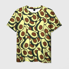 Мужская футболка 3D с принтом Авокадо в Курске, 100% полиэфир | прямой крой, круглый вырез горловины, длина до линии бедер | avocado | food | fruit | vegan | vegetarian | авокадо | веган | вегетарианство | еда | фрукты