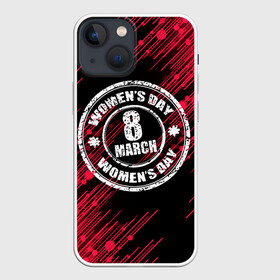 Чехол для iPhone 13 mini с принтом 8 Марта. в Курске,  |  | 8 | 8 марта | весна | женский день | идея подарка | любимой | март | международный женский день | подарок | праздник | штамп