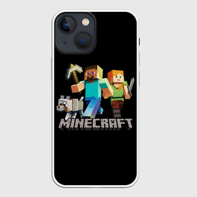 Чехол для iPhone 13 mini с принтом MINECRAFT в Курске,  |  | creeper | game | minecraft | блоки | игра | квадраты | компьютерная игра | крипер | майнкрафт