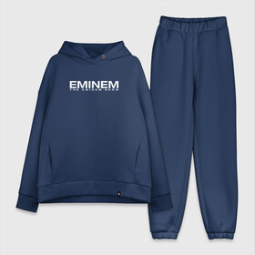 Женский костюм хлопок Oversize с принтом EMINEM | ЭМИНЕМ (Z) в Курске,  |  | america | eminem | rap | slim shady | usa | америка | зарубежный реп | реп | сша | эминем