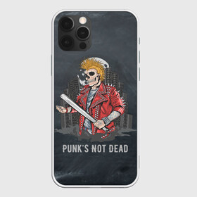 Чехол для iPhone 12 Pro Max с принтом Punk’s Not Dead в Курске, Силикон |  | punk | punks | punk’s not dead | rock | rocker | метал | металл | панк | панки | рок | рокер | тяжелая музыка