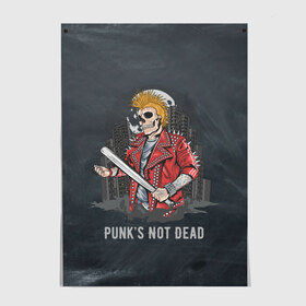 Постер с принтом Punk’s Not Dead в Курске, 100% бумага
 | бумага, плотность 150 мг. Матовая, но за счет высокого коэффициента гладкости имеет небольшой блеск и дает на свету блики, но в отличии от глянцевой бумаги не покрыта лаком | punk | punks | punk’s not dead | rock | rocker | метал | металл | панк | панки | рок | рокер | тяжелая музыка