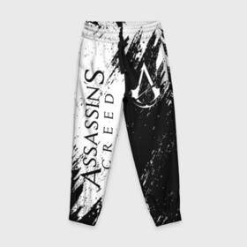 Детские брюки 3D с принтом ASSASSINS CREED в Курске, 100% полиэстер | манжеты по низу, эластичный пояс регулируется шнурком, по бокам два кармана без застежек, внутренняя часть кармана из мелкой сетки | slayer | асасин | ассасин крид | ассассин | тамплиеры