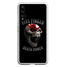 Чехол для Honor 20 с принтом Five Finger Death Punch в Курске, Силикон | Область печати: задняя сторона чехла, без боковых панелей | Тематика изображения на принте: 5fdp | death | ffdp | finger | five | five finger death punch | punch | грув метал