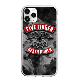 Чехол для iPhone 11 Pro Max матовый с принтом Five Finger Death Punch в Курске, Силикон |  | Тематика изображения на принте: 5fdp | death | ffdp | finger | five | five finger death punch | punch | грув метал