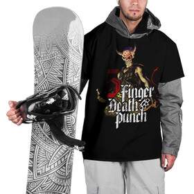 Накидка на куртку 3D с принтом Five Finger Death Punch в Курске, 100% полиэстер |  | Тематика изображения на принте: 5fdp | death | ffdp | finger | five | five finger death punch | punch | грув метал